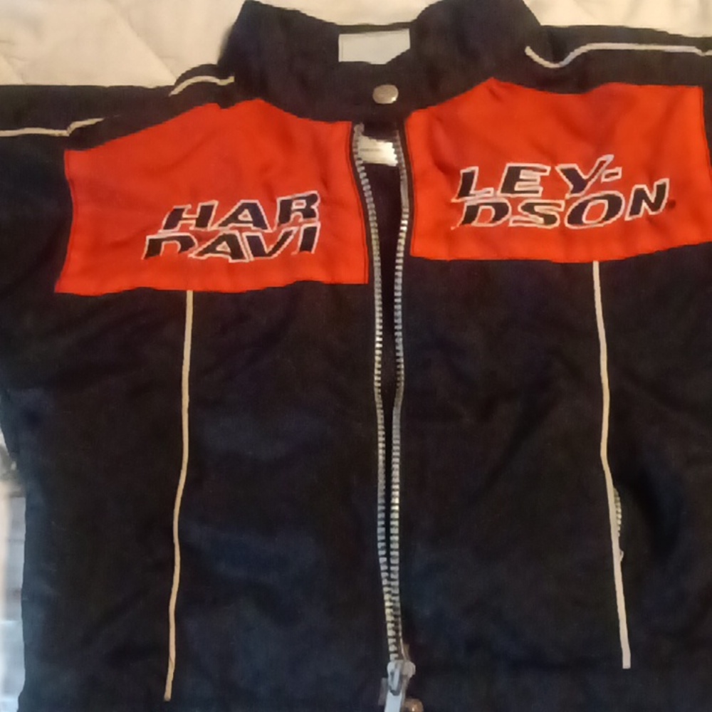 Childs Harley Davidson jacket  Youth Boys Girls Full Zip Nylon. Size 5